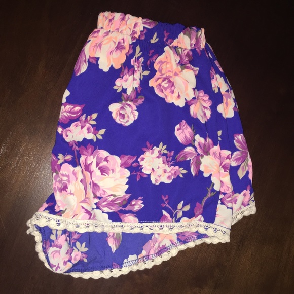 Charlotte Russe Pants - Floral Charlotte Russe Shorts